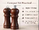 Wooden Pepper Grinder set Technical Details.webp