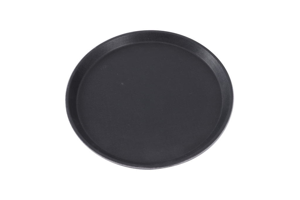 [PE6908] FG Anti-skid | Black Round Salver (Serving Tray) 11in