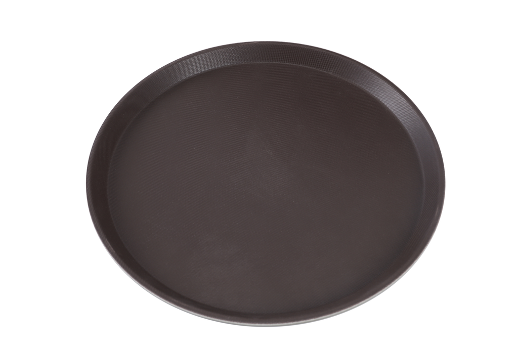 [PE6911] Regular Anti-skid | Black Round Salver (Serving Tray) 11in