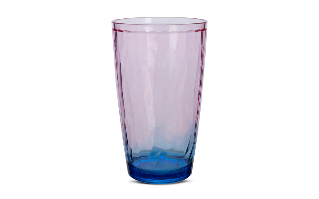 [M-2] Tom Colins Glass Polycarbonate Dual color Diamond Cut