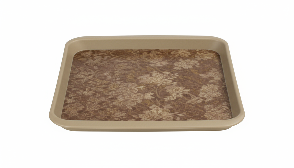 [ST-17x13] Textured Salver / Serving Tray  17x13.5in. mix colour