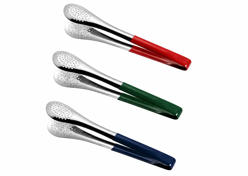 [PE0518] Food Tong 9in. (Red, Green, Blue) mix colour