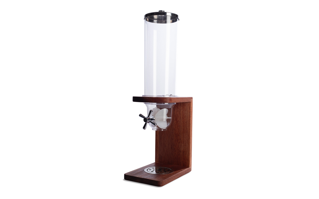 [O1-3.5L] Cereal Dispenser on Wooden Base 3.5LTR