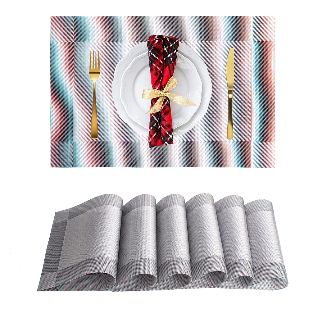 [PE2956 | PE2960] Placemat Silver Grey 45x30cm