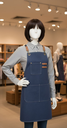 Bartending Apron Denim Blue