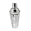 Cocktail Shaker with Recipes 400ml