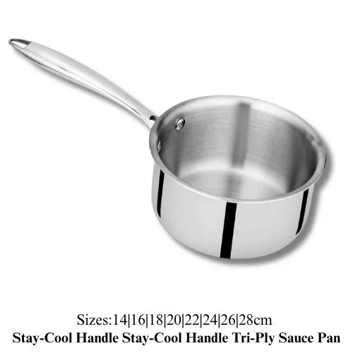 [PE5174] Stay-Cool Handle Tri-Ply Sauce Pan 22cm xH13cm